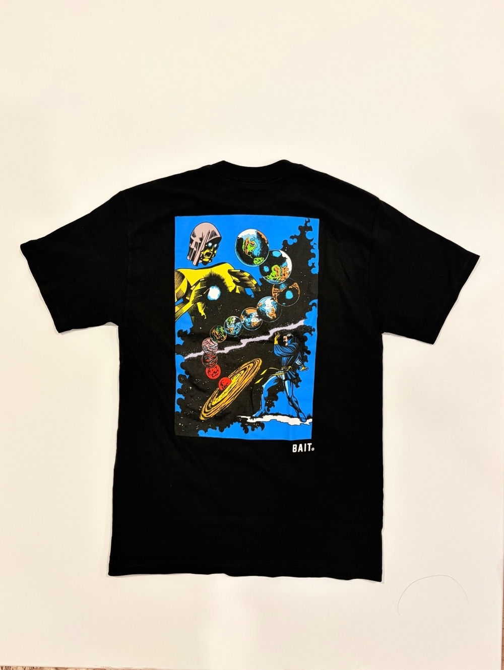 BAIT x Marvel Doctor Strange Graphic Black Cotton T-Shirt Size S